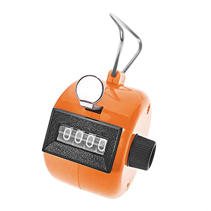 TopTie ABS Hand Tally Counter, 4-Digit Mechanical Golf Clicker Counter Handheld, Lap Number Counter