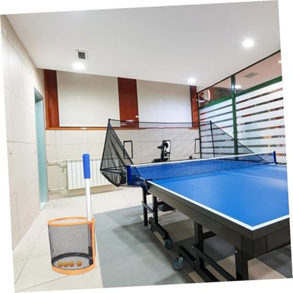Table Tennis Picker Portable Balls Collector Durable Net for Easy Pickup and Training for Table Tennis Practice and Retrieval Orange