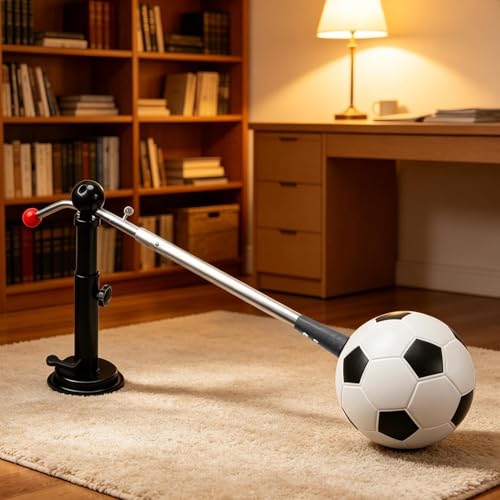 Soccer Feel Trainer - 100cm Kicking Portable Solo Practice Equipment, Throw Football Training Aid | Elastic Waist Belt Cord Control System for Indoor Outdoor Backyard Gym Playground Kids Boys
