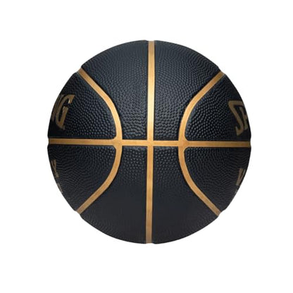 Spalding TF-150 Basketball Black-Gold Size 7 Outdoor