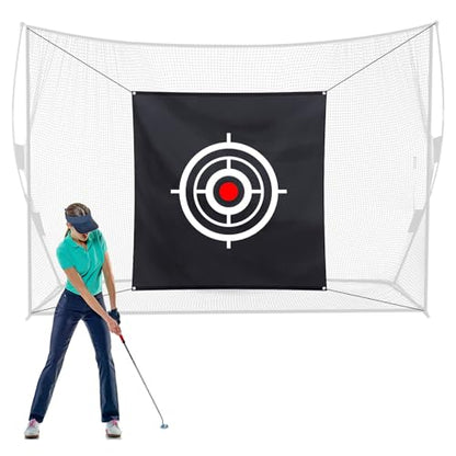 Halloscume Golf Target Cloth for Net Replacement Golf Hitting Net Target with 4 Straps for Practice Training Aids Indoor Outdoor Use - size: 5 x 5 ft