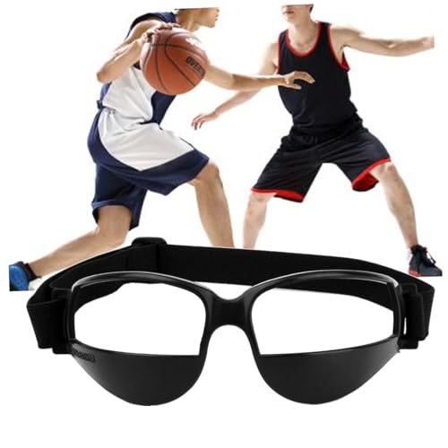Basketball Glasses Low Head Training Aid Goggles Black Comfortable Soft Plastic Adjustable