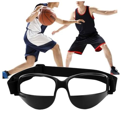 Basketball Glasses Low Head Training Aid Goggles Black Comfortable Soft Plastic Adjustable