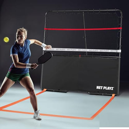Pickleball Rebounder Training Aid, Adjustable Angle Easy Setup & Storage - Perfect Your Forehands Backhands Dinks Volleys Accuracy Coordination Kitchen Control, Designed for Pickleball
