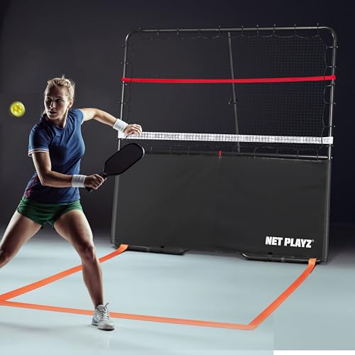 Pickleball Rebounder Training Aid, Adjustable Angle Easy Setup & Storage - Perfect Your Forehands Backhands Dinks Volleys Accuracy Coordination Kitchen Control, Designed for Pickleball