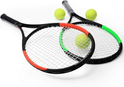 KEVENZ Tennis Racket with Carring Bag,Professional Tennis Racquet for Adults, Light Weight and Shock Proof, Green 620