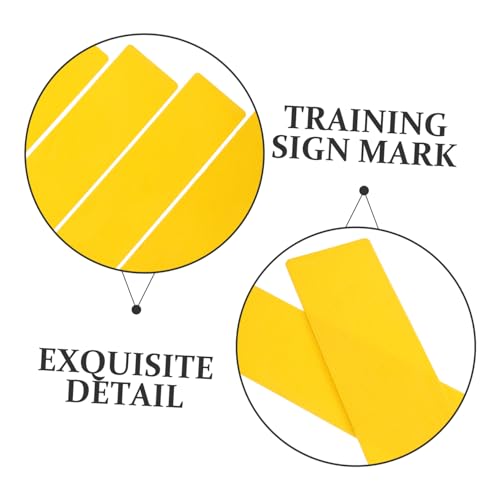 Toyvian 4Pcs Sports Exercise Markers Durable TPE Line Training Signs for Tennis Soccer Basketball Non Slip Court Markers for Drills and Training Sessions