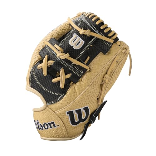 Wilson Summer 2025 A2000® Baseball Gloves - color: Blonde/Black, size: Infield - 11.75"