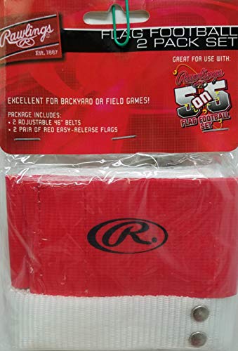 Rawlings Flag Football 2 Pack Set (Red Flag)