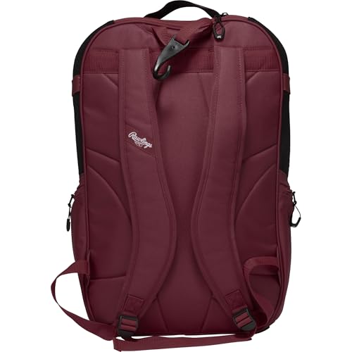 Rawlings | The Journey Player's Backpack Equipment Bag | Baseball/Softball | Multiple Colors - color: Maroon