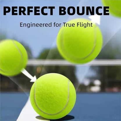 Tennis Balls, 3 Pack Advanced Training Tennis Balls High Elasticity, Good for Beginner Training