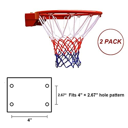 THUNDERBAY Reinforced Heavy Duty Breakaway Wall Mounted Basketball Rim,18 inch Basketball Rim Goal Replacement for Indoor Outdoor Walls - style: 18 Inch Breakaway(2Pack)