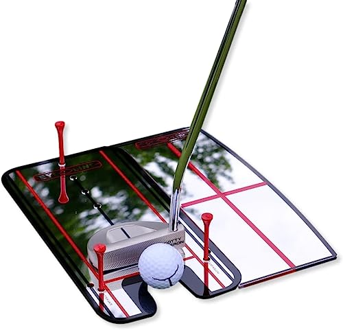 Genuine EyeLine Golf Alignment Putting Mirror - Top Training Aid on The PGA Tour - See Rapid Improvement - Helps Beginner, Junior, and Scratch Golfers - color: Putting Alignment Mirror/Shoulder Mirror Combo