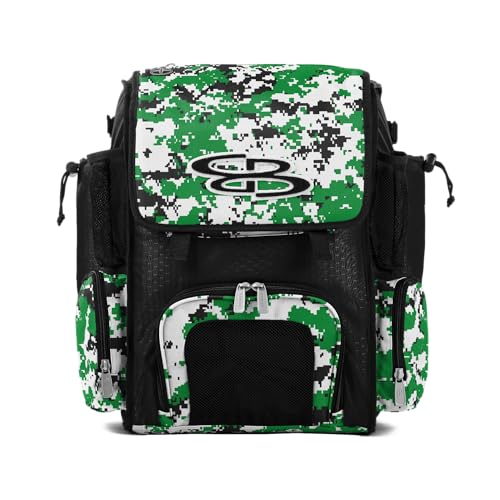 Boombah Mini Superpack Bat Bag Digital Camo Black/Kelly Green - color: Black/Kelly Green