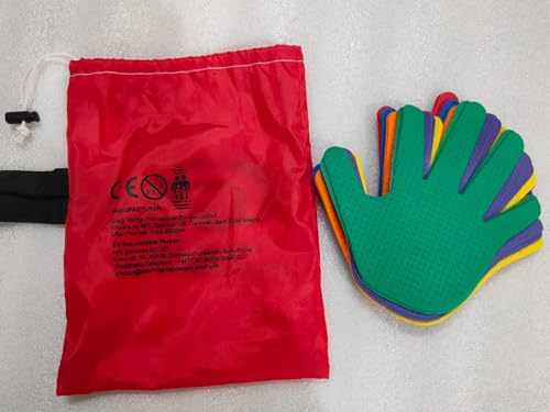GSi Spot Markers – Non-Slip Non-Toxic Poly Spots – Floor Markers for PE, Sports & Classroom Activities - size: 3.⁠ ⁠Hand