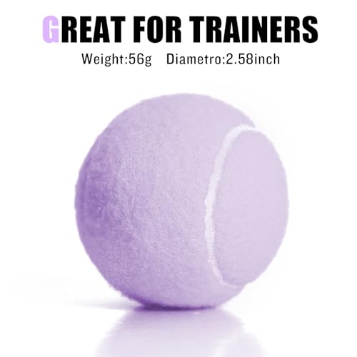 12/18 Pack Tennis Balls for Training, Pet Dog Playing, and Practice with Mesh Bag for Transport and Beginner Training