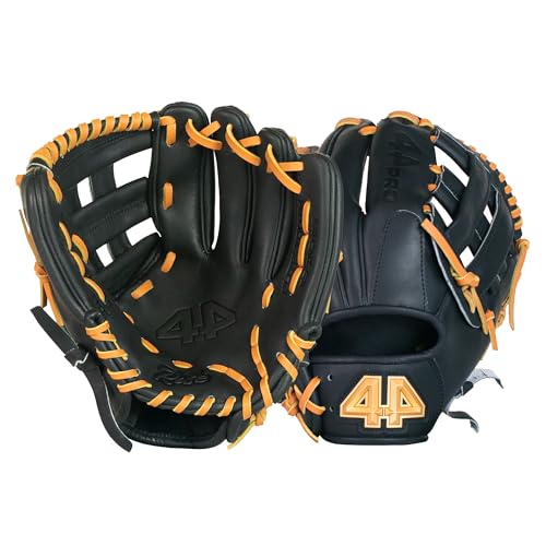 44 PRO BB Stock Rise Baseball Glove for Youth & Little Leagues, Age 8-12, Infield & Outfield, 11.5", H-Web, Easy Break-in, Narrow Fit & Lightweight Design