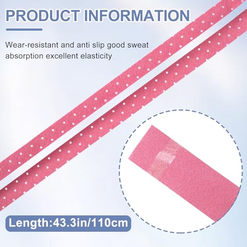 HINZIC 5 Pack Anti-Slip Perforated Pickleball Paddle Racket Grip Tape Handle Wrap for Pickle Ball Tennis Badminton Overgrip Racquet Moisture Wicking- Red & Blue & Black & Yellow & Purple