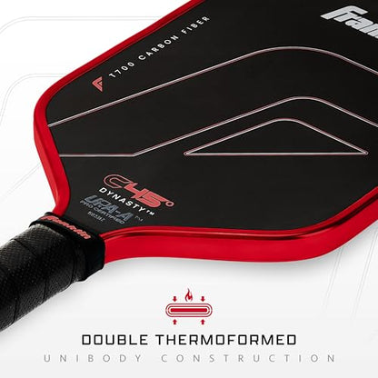 Franklin Sports PRO Pickleball Paddles – C45 Carbon Fiber Series - Official USAP + UPA Approved – Pro Player Design - color: Dynasty |Electric Red, size: 16 mm