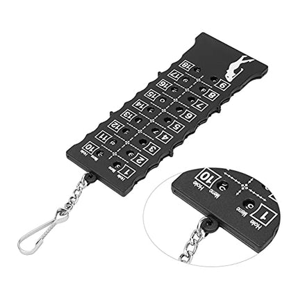 Score Counter | 18 Holes Stroke Recorder with ABS Plastic | Portable Training Tool for Practice/Competition/Range | No Batteries Needed