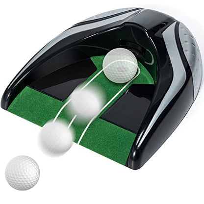 Golf Automatic Putting Cup with Adjustable Gravity Ball Return - Battery-Powered Practicing Without Interruption for Indoor Outdoor Golf Practice