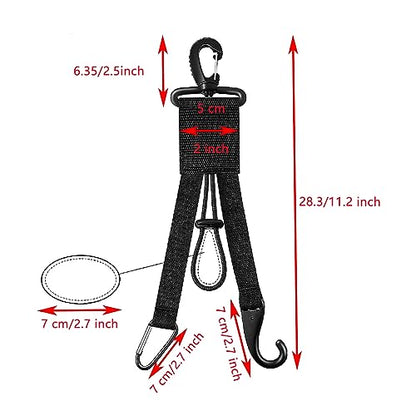 YELAIYEHAO 3-in-1 Dugout Organizer - Baseball & Softball Gear Hanger with Bat Holder, Glove Clip, Helmet Hook, Fence Bag, Water Bottle Holder