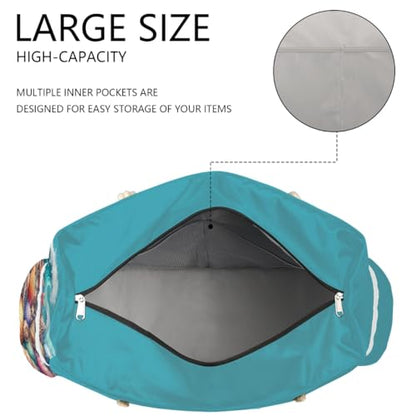 Beach Bag Waterproof Sand-proof Canvas Tote Lightweight Shoulder Bag Suitable for Family outdoor travel - color: E5