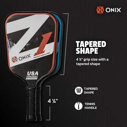Onix Z1 Pickleball Starter Kit - Includes Two Z1 Composite Pickleball Paddles with Four Onix Fuse Balls in an Easy to Carry Case