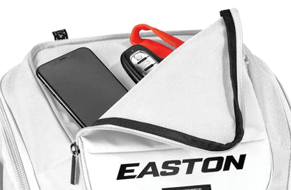 Easton | Ghost NX Backpack Equipment Bag | Adult | Fastpitch Softball | Team Logo Panel | Multiple Colors - color: White