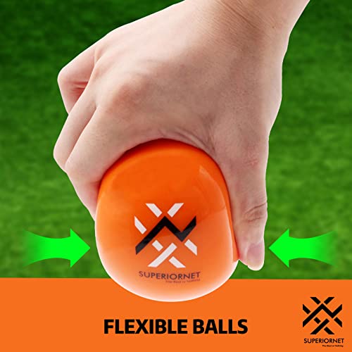 9 Pack 3" Weighted Training Baseballs & Softballs / 16 oz Heavy Balls for Hitting and Pitching