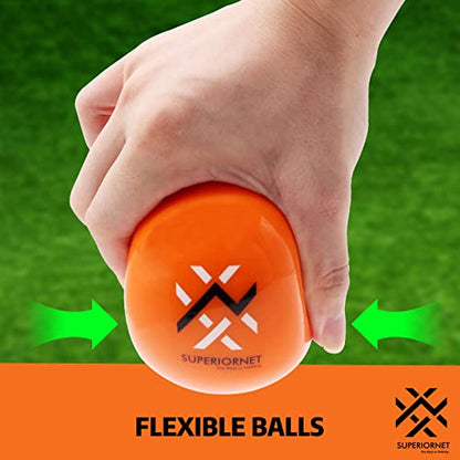 9 Pack 3" Weighted Training Baseballs & Softballs / 16 oz Heavy Balls for Hitting and Pitching