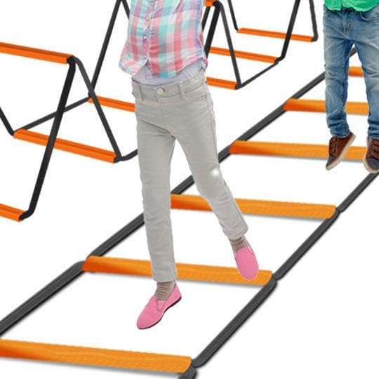 Agility Ladder, Soccer Speed Ladder, Multipurpose Agility Training Equipment, Football Footwork Ladder - size: 6 Grids With Bag