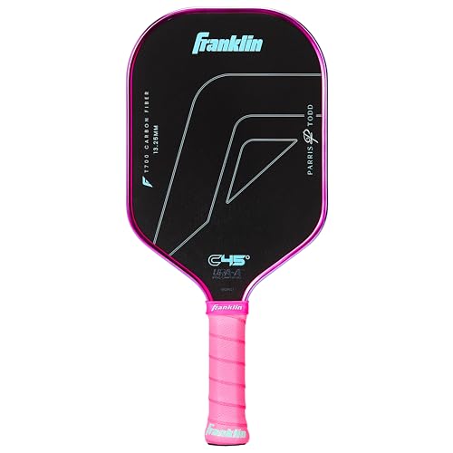 Franklin Sports PRO Pickleball Paddles – C45 Carbon Fiber Series - Official USAP + UPA Approved – Pro Player Design - color: Parris Todd | Cotton Candy, size: 13.25 mm
