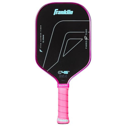 Franklin Sports PRO Pickleball Paddles – C45 Carbon Fiber Series - Official USAP + UPA Approved – Pro Player Design - color: Parris Todd | Cotton Candy, size: 13.25 mm