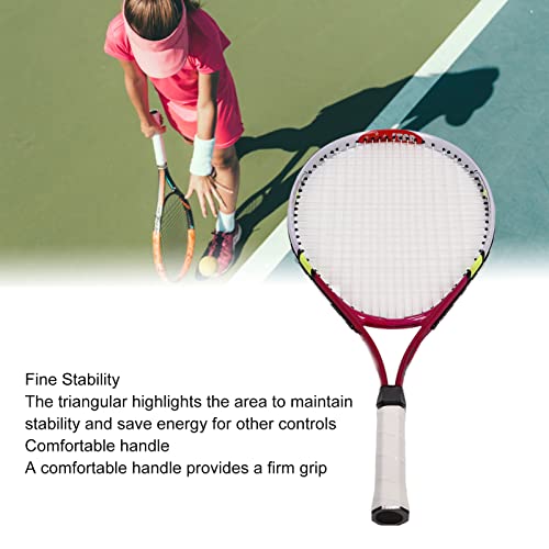 23in Tennis Racket, Comfortable Small Handle Lightweight Aluminum Alloy Frame Tennis Racket Set with Storage Bag for Teenager Training