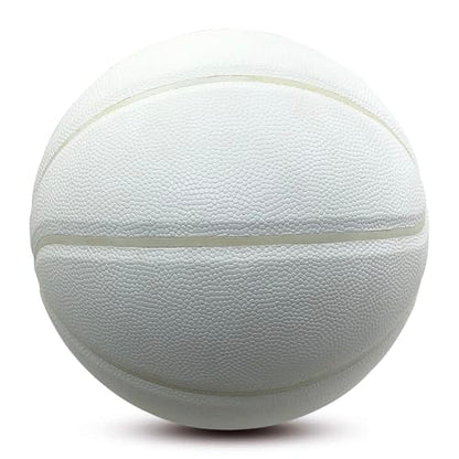MINDCOLLISION Size 5/6/7 No Logo Basketball, Solid Color Basketball, Can Be Used for Autographs, Clubs, Training, Event Prizes - size: size 7