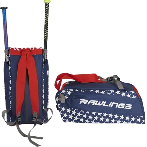 Rawlings | REMIX Duffel Equipment Bag | T-Ball & Youth Baseball/Softball | Multiple Colors - color: USA