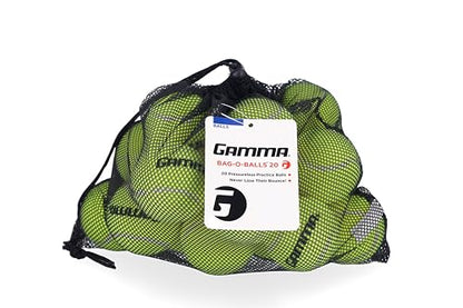 GAMMA Sports Tennis Ball Hopper Hi-Rise 75 with 20 Pack Pressureless Tennis Balls and Mesh Bag