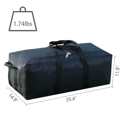 Portable Foldable Lightweight Luggage Heavy Duty Sports Storage Bag Travel Duffle Bag for Hiking, Camping & Gym Equipment Bag for Team Coaches (35.4 * 15 * 11.8 inches) - size: 35.4 * 15 * 11.8 inches