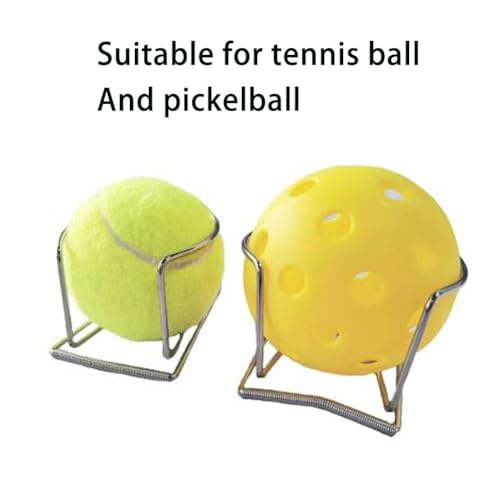 Pickleball Tennis Ball Holder-Waist Clip Hold Ball for Trainings Suitable Size Silver Colour Pack of one