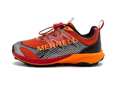 Merrell Kids' Agility Peak Kdz - color: Deep Orange/Black, size: 3 Little Kid
