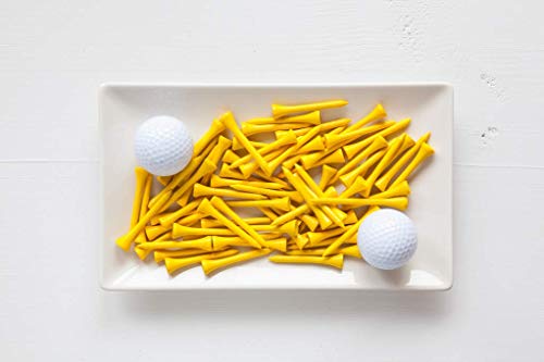Crestgolf Professional 2 1/8" Deluxe Wood Golf Tees 100pcs - color: Yellow