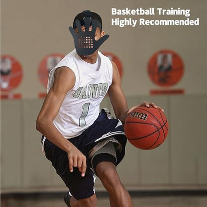 3D Basketball Training Face Mask, 3nd Generation Basketball Shooting Aid - Improve Basketball Dribbling & Shooting Accuracy, Adjustable Head Strap for All Stages of Basketball Training