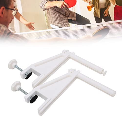 Table Tennis Adjustable Screw Clamp Post Kit, High Tension Advanced Dense Collapsible Table Tennis Net with Clamp Post for Training