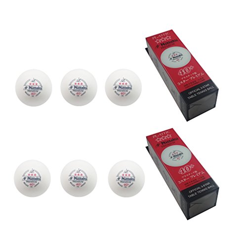 NITTAKU 3-Star Premium Table Tennis Balls - style: 6 Balls