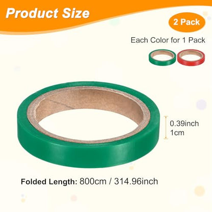 M METERXITY Grip Finishing Tape PVC Racket Wrap Grip Racquet Finishing Tapes for Pickleball/Racquetball - color: Green, Red