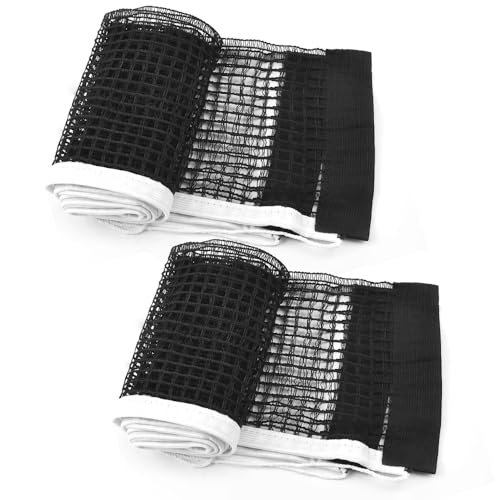 JBM 2 Pack Table Tennis Net Replacement for Any Table 60 to 72 Inch