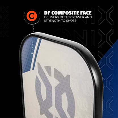 Onix Evoke Premier Professional Tournament Pickleball Paddle Composite Face Impact Paddle Shape - color: Blue - Evoke Premier, size: Medium, style: 14mm