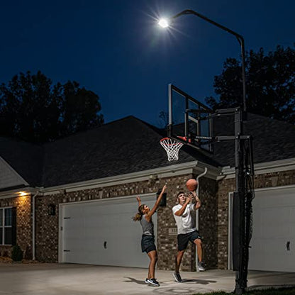 Silverback LED Basketball Hoop Light Illuminates Backboard, Rim, and Court and Fits Square Silverback and Goaliath In-Ground Hoops