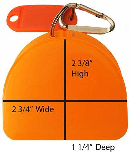 Soccer Mouth Guard, Mouthguard, Retainer Case - Soccer Chick - color: Orange